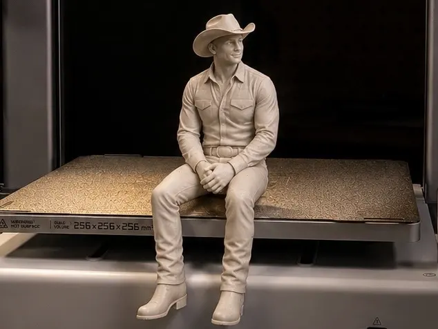 Sitting Cowboy by ROÇA3D