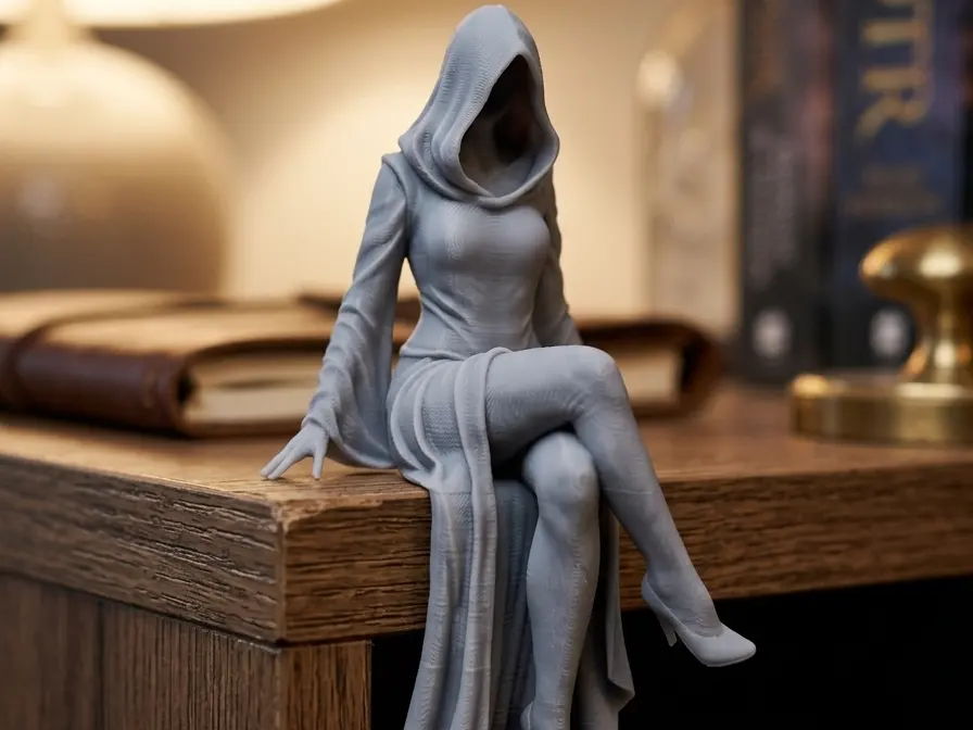 Sitting Reapress Figure by ShapeShift 3D Creations