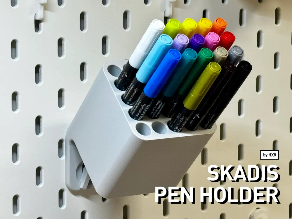 Skadis Pen Holder by HX8 3D Design