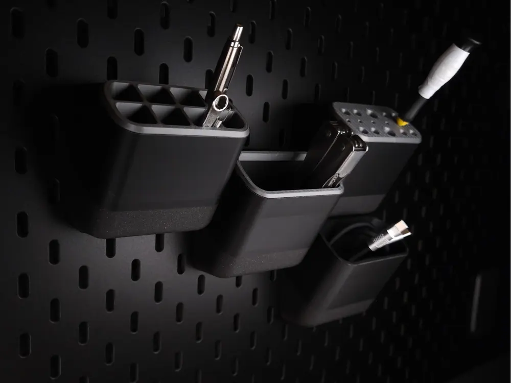 Skadis Pockets / Bins / Tool Holder by SMACKMAX