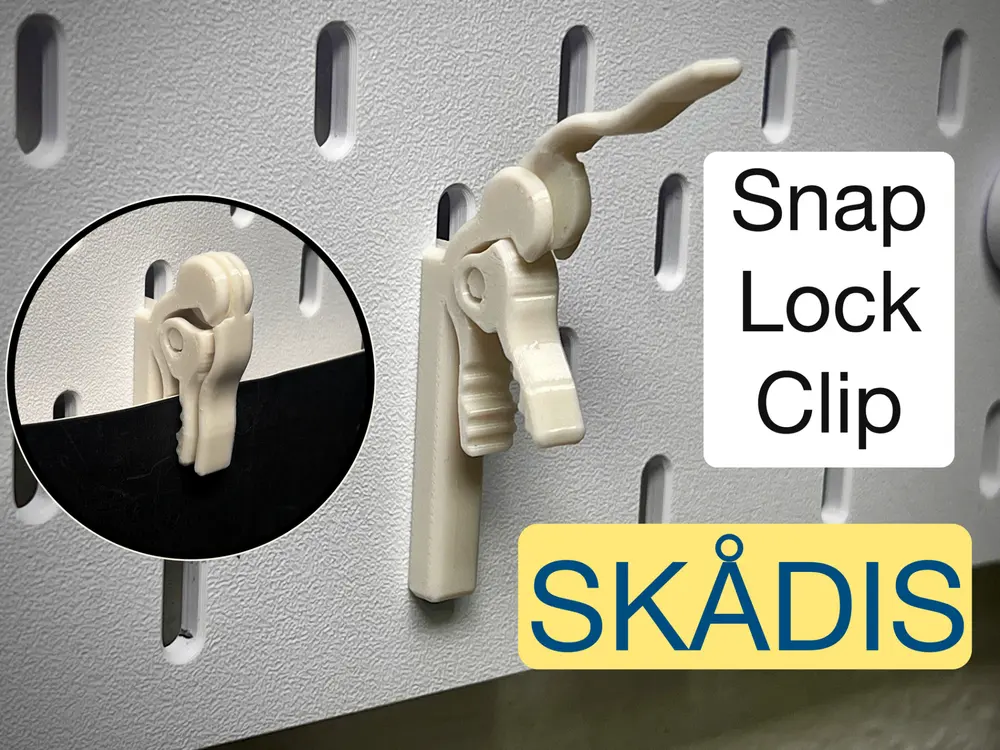 Skadis Snap-Lock Clip by jetpad