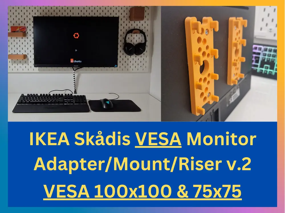 Skadis VESA Monitor Mount by William HikeTech