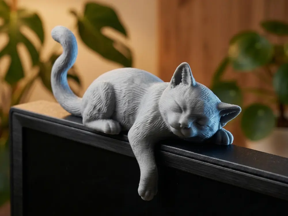 Sleeping Cat Monitor Buddy by Lynns
