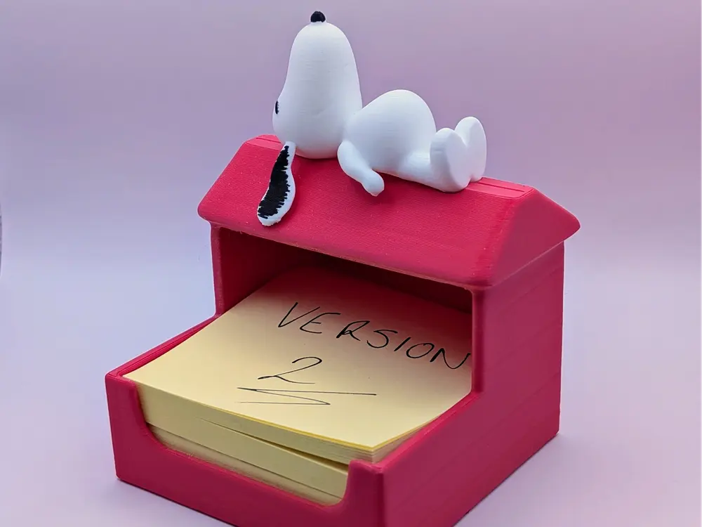Snoopy Sticky Note Holder by Away Sea Designs