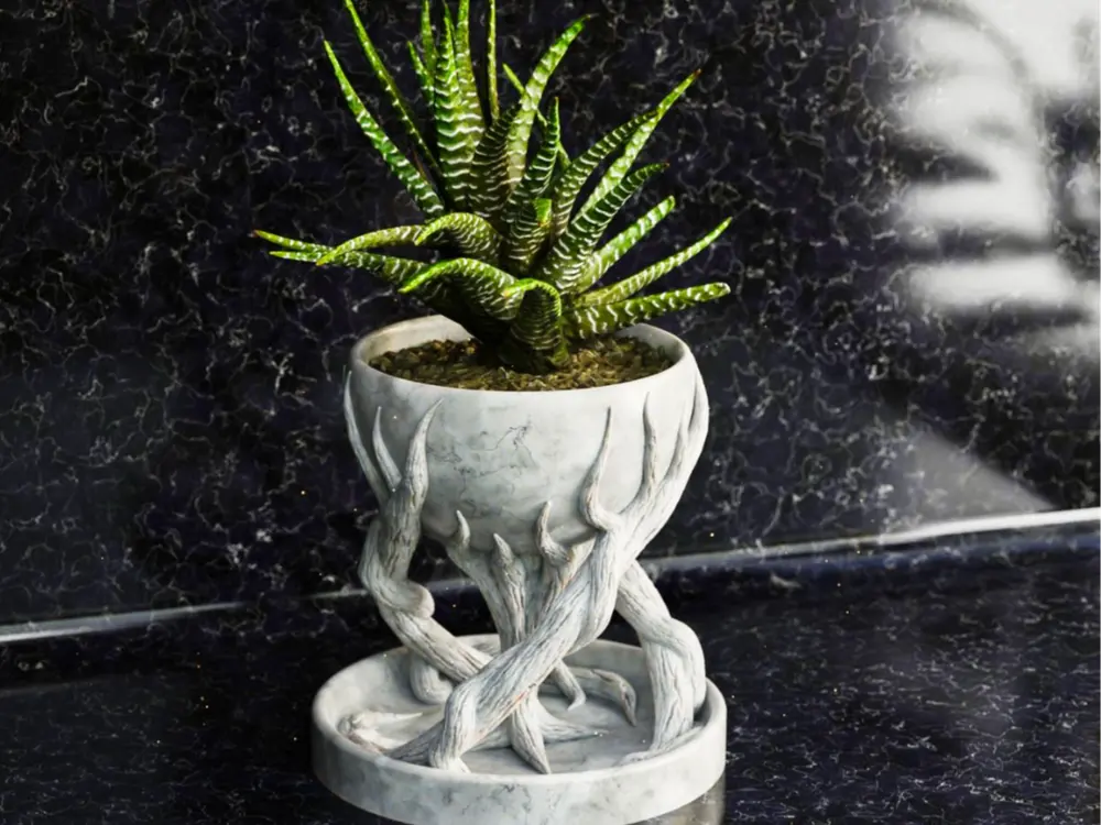Spiral Tree Pot by uni3Dworld