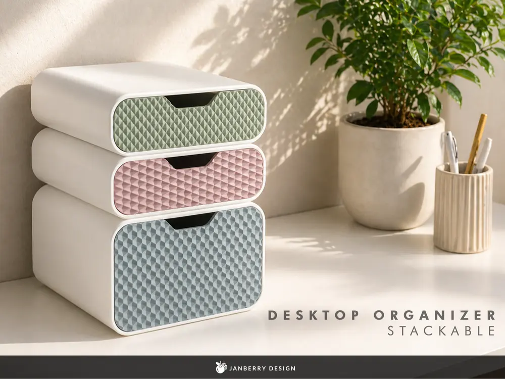 Stackable Desk Organiser by JANBERRY DESIGN
