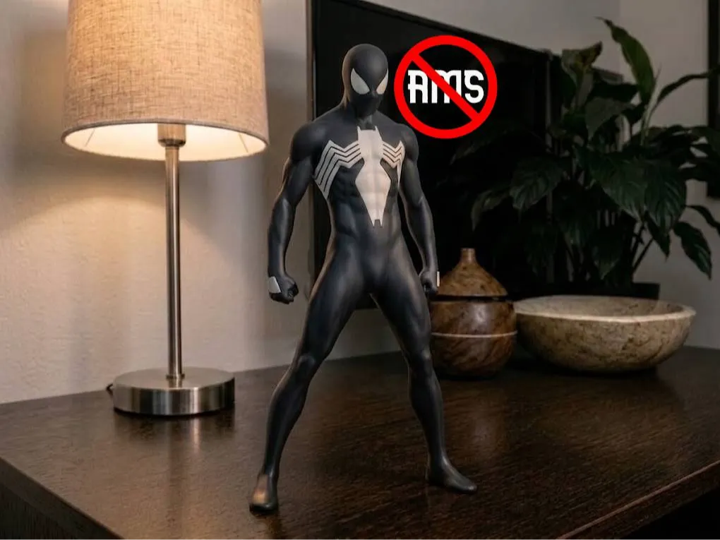 Symbiote Suit Spider Hero Figure by Clean Studio