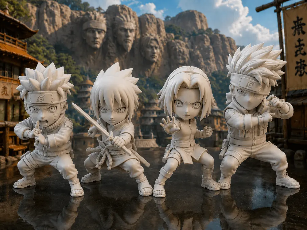 Team 7 Naruto Chibi Set by Clean Studio