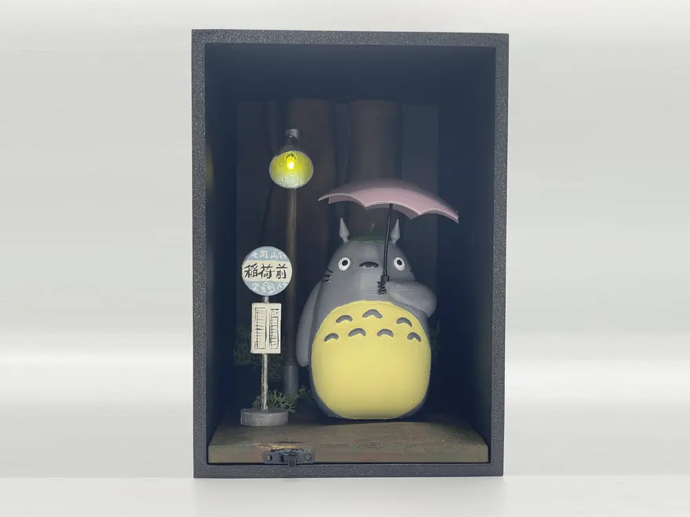 Totoro Bus Stop Book Nook Figure by Balzo98