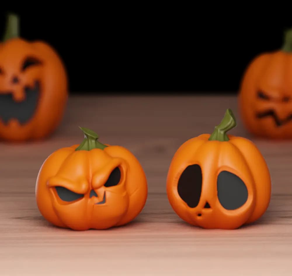 Two Halloween Pumpkins by SnK3DD