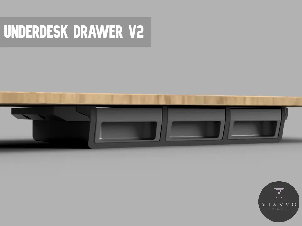 Under-Desk Drawer by Vixvvo3D