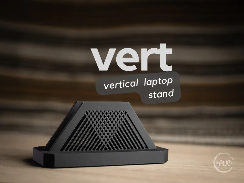Vertical Laptop Stand (Slim) by h3li0