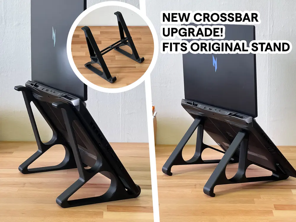 Vertical Laptop Stand with Two Height Options by Andromeda
