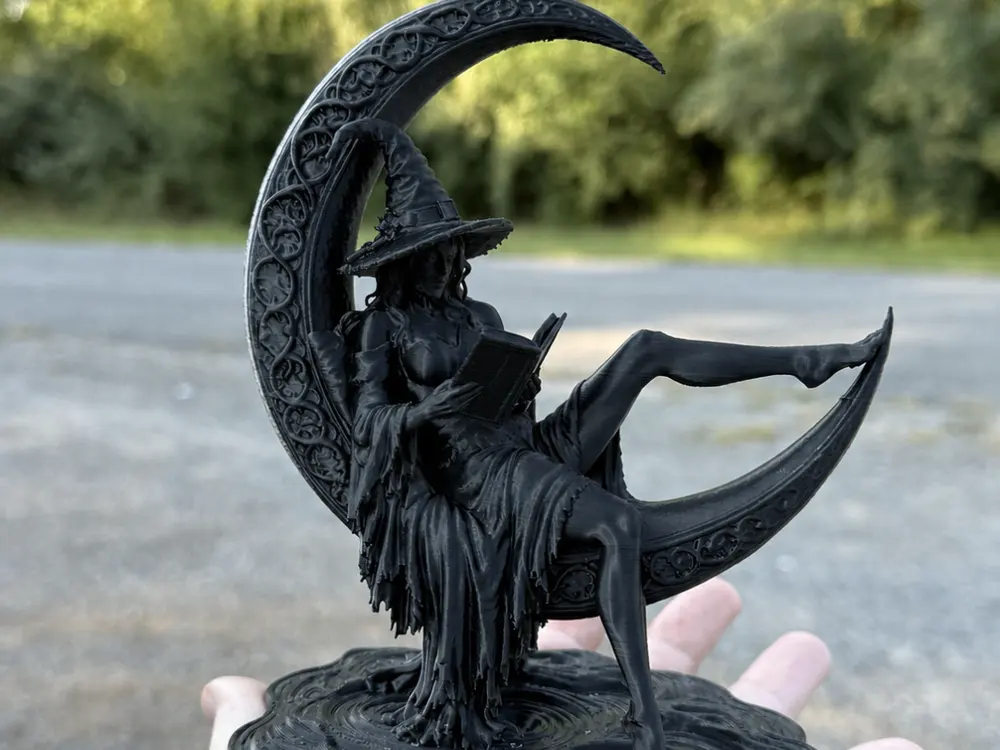 Witch on Moon by Mysticforge