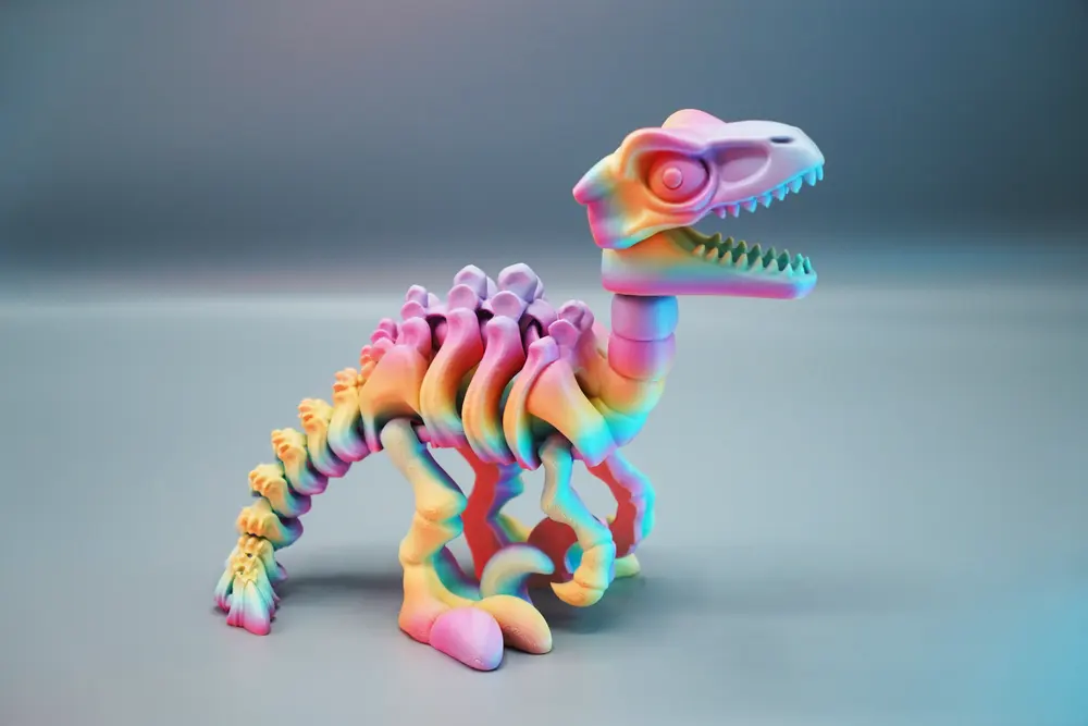 Skeletal Articulated Velociraptor by PinkyWings (photo 2)