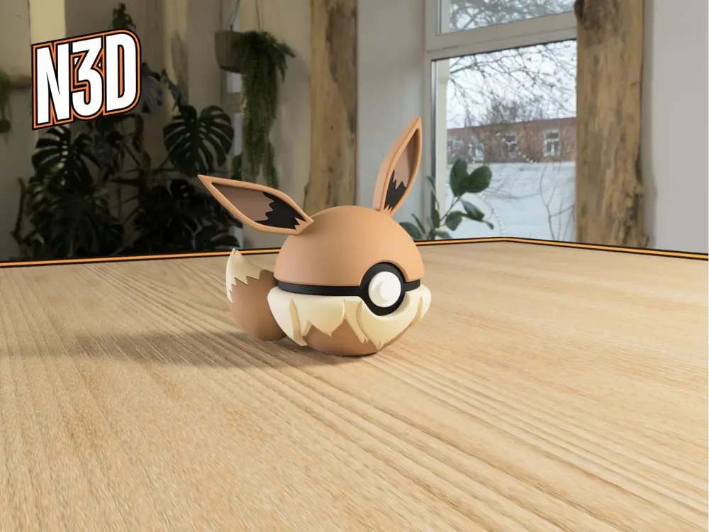 Eevee Mini Figure by N3D