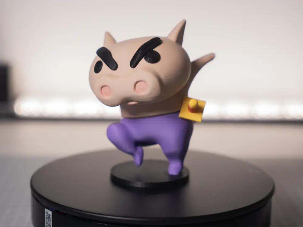 Shinchan Riding a Boar by 张大山l