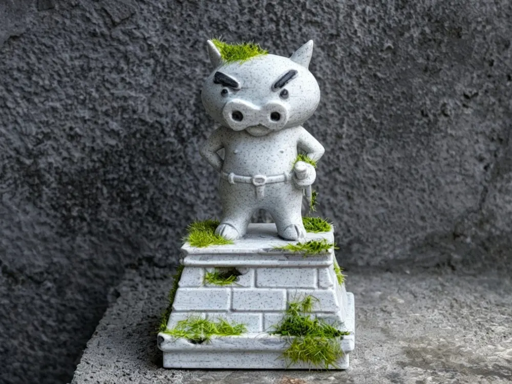 Shinchan Zaemon Figurine by 蚊蚊敏